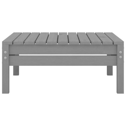 vidaXL 4 Piece Patio Lounge Set Solid Wood Pine Gray